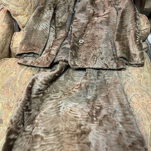 Vintage Phillip M. Stupp of Philadelphia Fur Skirt And Jacket